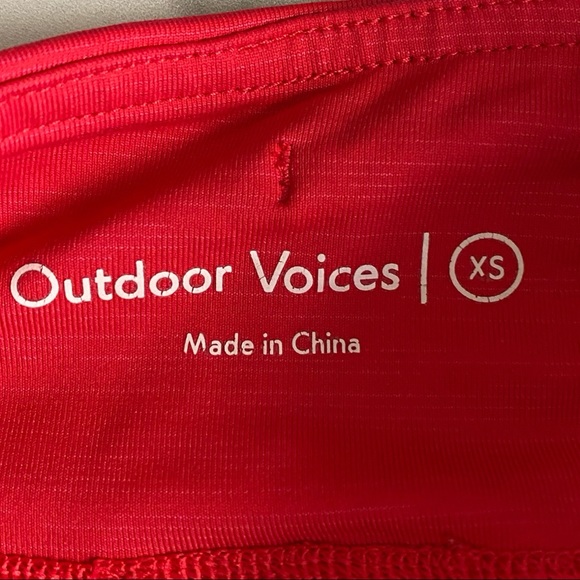 Outdoor Voices Techsweat 7/8 Flex Leggings in Red - Picture 5 of 9